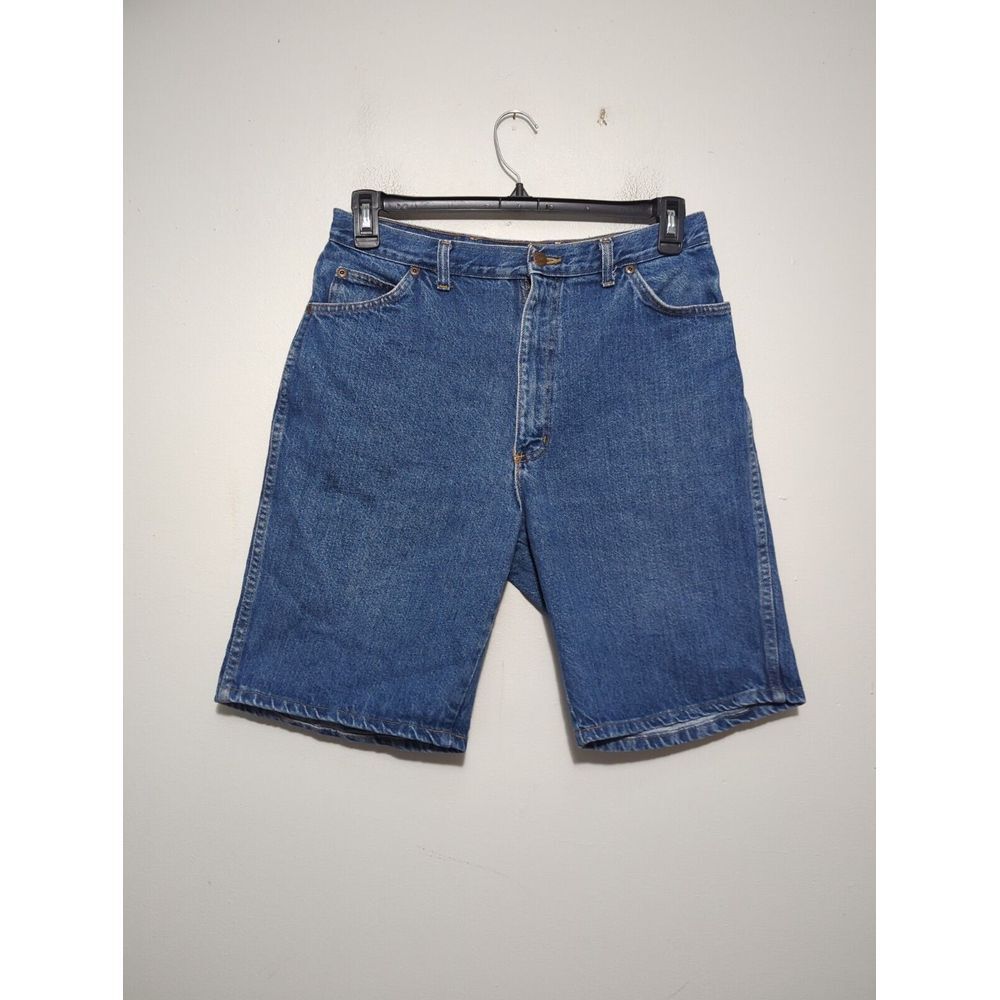 Bristol‎ Blues Vintage High Waisted Denim Bermuda Shorts Blue Cotton USA Size 34